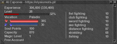 Signature for player Al Caponee