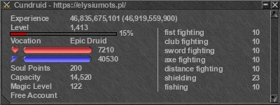 Signature for player Cundruid