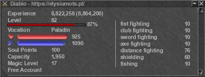 Signature for player Diablo