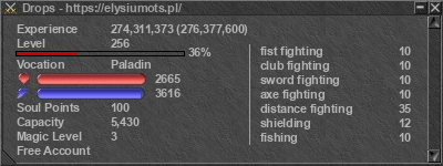 Signature for player Drops