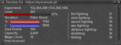 Signature for player Druidos Ed