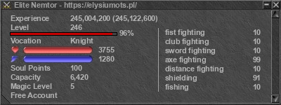 Signature for player Elite Nemtor