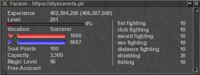 Signature for player Faraon