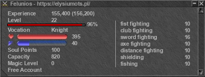 Signature for player Felunios