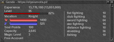 Signature for player Gendo