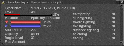 Signature for player Grandpa Jay