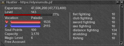 Signature for player Hustler