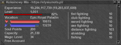 Signature for player Kokainowy Mis