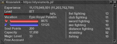 Signature for player Krasnalek