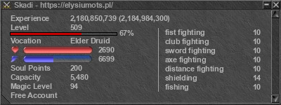 Signature for player Skadi
