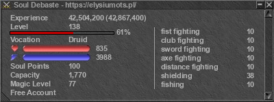 Signature for player Soul Debaste