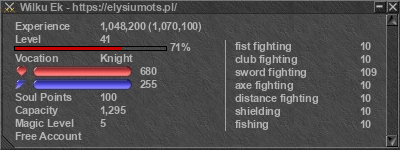 Signature for player Wilku Ek