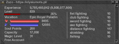 Signature for player Zozo